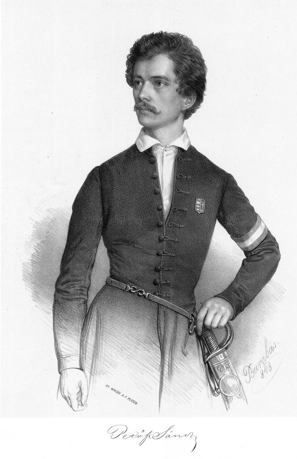 Sándor Petőfi (c)Miklós Barabás, Wikimedia Commons