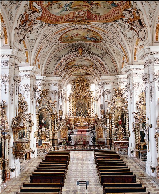 Aldersbach monastery church an example of the Bavarian Baroque (Photo: Tourist Information Passauer Land)
